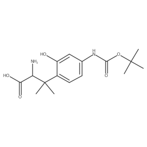 2-Amino-3-(4-{[(tert-butoxy)carbonyl]amino}-2-hydroxyphenyl)-3-methylbutanoic acid结构式
