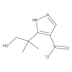 2-methyl-2-(4-nitro-1H-pyrazol-3-yl)propan-1-ol Structure