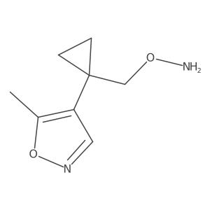 O-{[1-(5-methyl-1,2-oxazol-4-yl)cyclopropyl]methyl}hydroxylamine Structure