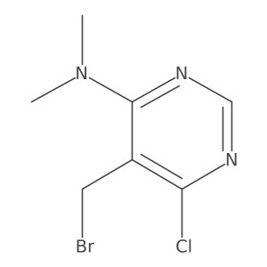 5-(bromomethyl)-6-chloro-N,N-dimethylpyrimidin-4-amine Structure