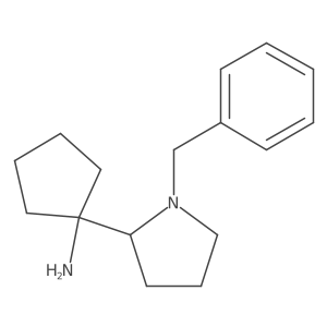 1-(1-Benzylpyrrolidin-2-yl)cyclopentan-1-amine Structure
