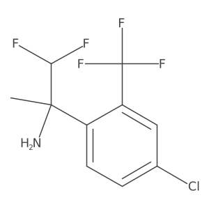 2-[4-Chloro-2-(trifluoromethyl)phenyl]-1,1-difluoropropan-2-amine结构式