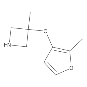 3-Methyl-3-[(2-methylfuran-3-yl)oxy]azetidine Structure