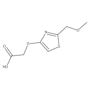 2-{[2-(Methoxymethyl)-1,3-thiazol-4-yl]oxy}acetic acid结构式