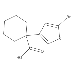 1-(5-Bromothiophen-3-yl)cyclohexane-1-carboxylic acid Structure
