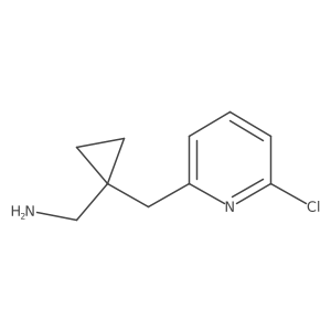 {1-[(6-Chloropyridin-2-yl)methyl]cyclopropyl}methanamine结构式