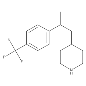 4-{2-[4-(Trifluoromethyl)phenyl]propyl}piperidine结构式