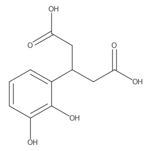 3-(2,3-Dihydroxyphenyl)pentanedioic acid结构式