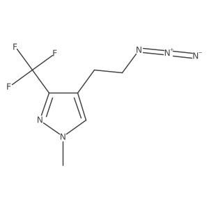4-(2-azidoethyl)-1-methyl-3-(trifluoromethyl)-1H-pyrazole Structure