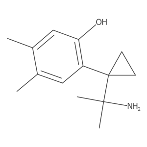 2-[1-(2-Aminopropan-2-yl)cyclopropyl]-4,5-dimethylphenol Structure