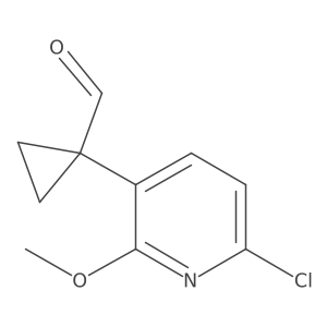 1-(6-Chloro-2-methoxypyridin-3-yl)cyclopropane-1-carbaldehyde Structure