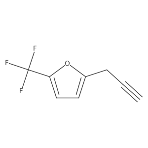 2-(Prop-2-yn-1-yl)-5-(trifluoromethyl)furan结构式