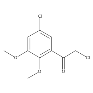 2-Chloro-1-(5-chloro-2,3-dimethoxyphenyl)ethan-1-one结构式