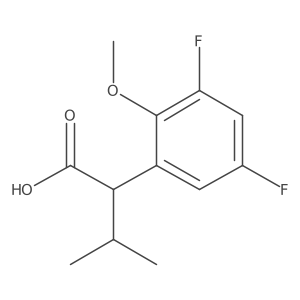 2-(3,5-Difluoro-2-methoxyphenyl)-3-methylbutanoic acid Structure