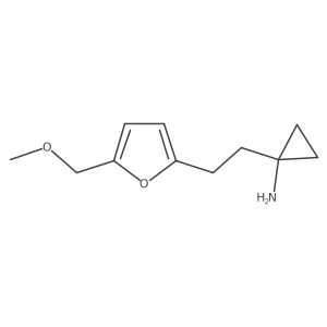 1-{2-[5-(Methoxymethyl)furan-2-yl]ethyl}cyclopropan-1-amine结构式