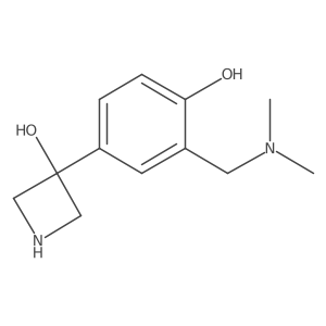 3-{3-[(Dimethylamino)methyl]-4-hydroxyphenyl}azetidin-3-ol结构式