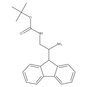 tert-butyl N-[2-amino-2-(9H-fluoren-9-yl)ethyl]carbamate Structure