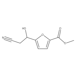 Methyl 5-(2-cyano-1-hydroxyethyl)furan-2-carboxylate Structure