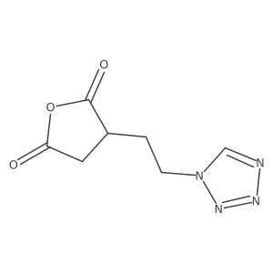 3-[2-(1H-1,2,3,4-tetrazol-1-yl)ethyl]oxolane-2,5-dione Structure