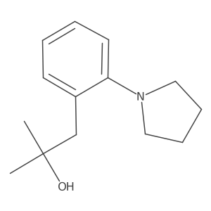 2-Methyl-1-[2-(pyrrolidin-1-yl)phenyl]propan-2-ol Structure