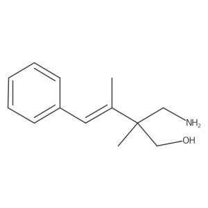 2-(Aminomethyl)-2,3-dimethyl-4-phenylbut-3-en-1-ol结构式
