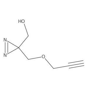 (3-((Prop-2-yn-1-yloxy)methyl)-3H-diazirin-3-yl)methanol Structure