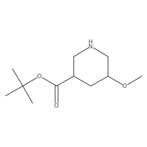 Tert-butyl 5-methoxypiperidine-3-carboxylate结构式