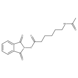 1,3-dioxo-2,3-dihydro-1H-isoindol-2-yl 6-acetamidohexanoate结构式