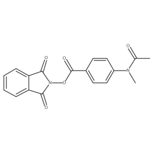 1,3-dioxo-2,3-dihydro-1H-isoindol-2-yl 4-(N-methylacetamido)benzoate Structure
