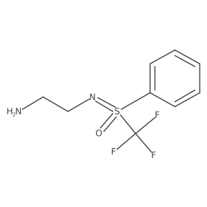 (2-aminoethyl)[(R)-oxo(phenyl)(trifluoromethyl)-lambda6-sulfanylidene]amine结构式