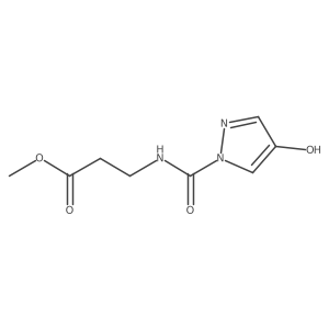 Methyl 3-(4-hydroxy-1H-pyrazole-1-carboxamido)propanoate Structure
