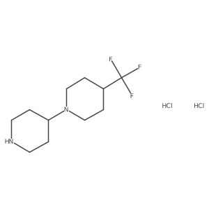 4-(Trifluoromethyl)-1,4'-bipiperidine dihydrochloride结构式