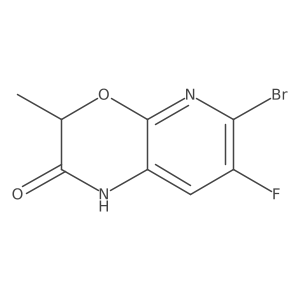 (R)-6-Bromo-7-fluoro-3-methyl-1H-pyrido[2,3-b][1,4]oxazin-2(3H)-one Structure