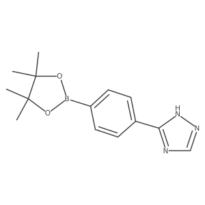 3-[4-(Tetramethyl-1,3,2-dioxaborolan-2-yl)phenyl]-4h-1,2,4-triazole结构式
