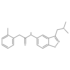 N-{3-[(dimethylamino)methyl]-1,2-benzoxazol-5-yl}-2-(2-methylphenyl)acetamide结构式