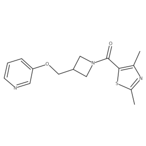 3-{[1-(2,4-Dimethyl-1,3-thiazole-5-carbonyl)azetidin-3-yl]methoxy}pyridine结构式