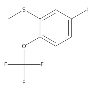 (5-Iodo-2-(trifluoromethoxy)phenyl)(methyl)sulfane结构式