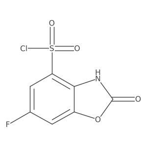 6-fluoro-2-oxo-3H-1,3-benzoxazole-4-sulfonyl chloride Structure