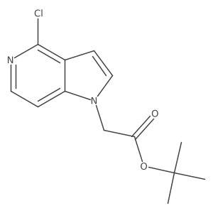 tert-butyl 2-(4-chloro-1H-pyrrolo[3,2-c]pyridin-1-yl)acetate结构式
