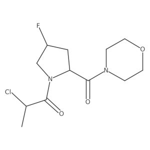 2-Chloro-1-[(2S,4R)-4-fluoro-2-(morpholine-4-carbonyl)pyrrolidin-1-yl]propan-1-one结构式
