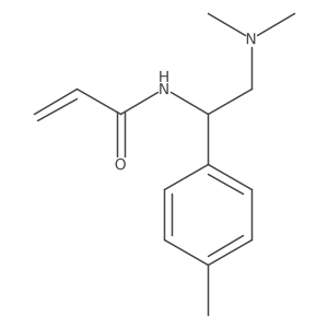 N-[2-(Dimethylamino)-1-(4-methylphenyl)ethyl]prop-2-enamide结构式
