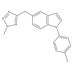 1-(4-Fluorophenyl)-5-(2-methyltetrazol-5-ylmethyl)-1h-indole Structure