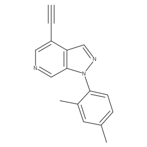 1-(2,4-dimethylphenyl)-4-ethynyl-1H-pyrazolo[3,4-c]pyridine结构式