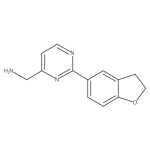 1-[2-(2,3-Dihydro-1-benzofuran-5-yl)pyrimidin-4-yl]methanamine结构式