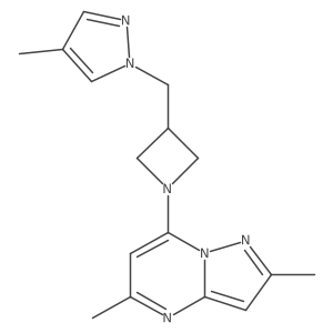 1-[(1-{2,5-dimethylpyrazolo[1,5-a]pyrimidin-7-yl}azetidin-3-yl)methyl]-4-methyl-1H-pyrazole Structure