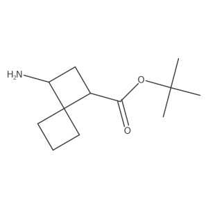 rac-tert-butyl (1R,3S)-3-aminospiro[3.3]heptane-1-carboxylate Structure