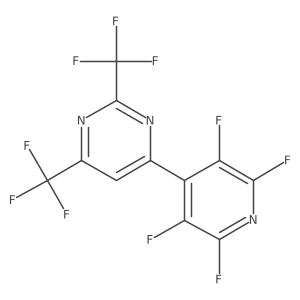 4-(Perfluoropyridin-4-yl)-2,6-bis(trifluoromethyl)pyrimidine结构式