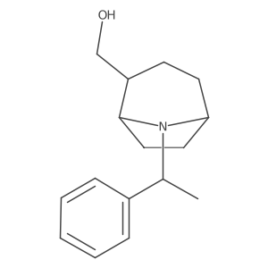 ((1S,2R,5S)-8-((R)-1-Phenylethyl)-8-azabicyclo[3.2.1]octan-2-yl)methanol Structure