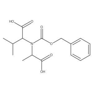 (2S)-2-{[(benzyloxy)carbonyl][(1S)-1-carboxyethyl]amino}-3-methylbutanoic acid结构式
