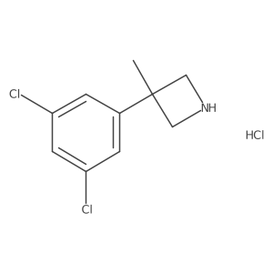3-(3,5-Dichlorophenyl)-3-methylazetidine hydrochloride结构式
